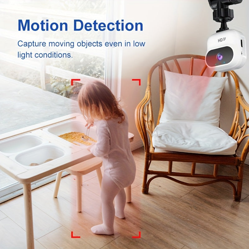 Mini Wireless Surveillance Camera with 1080p Video and Rechargeable Battery