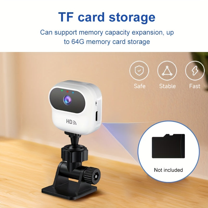 Mini Wireless Surveillance Camera with 1080p Video and Rechargeable Battery