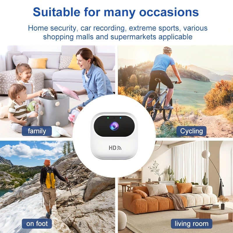 Mini Wireless Surveillance Camera with 1080p Video and Rechargeable Battery