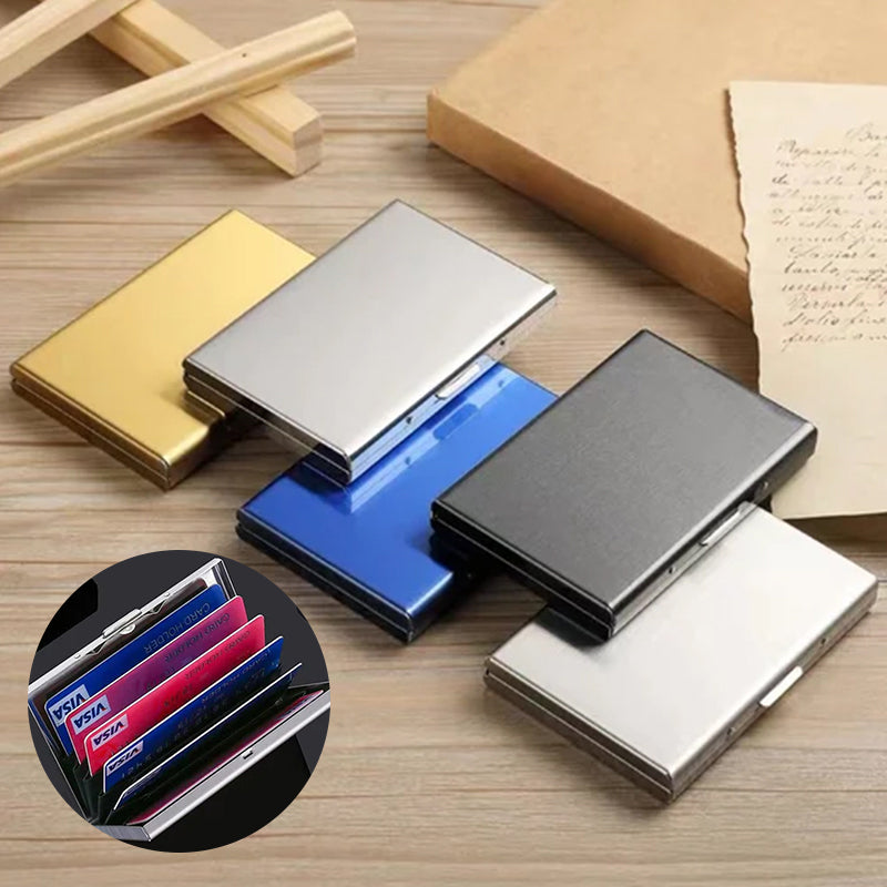 Metal RFID Card Holder for 6 Cards with Bayonet Lock