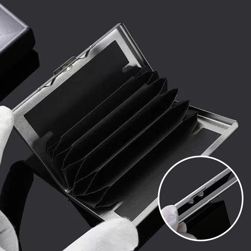 Metal RFID Card Holder for 6 Cards with Bayonet Lock