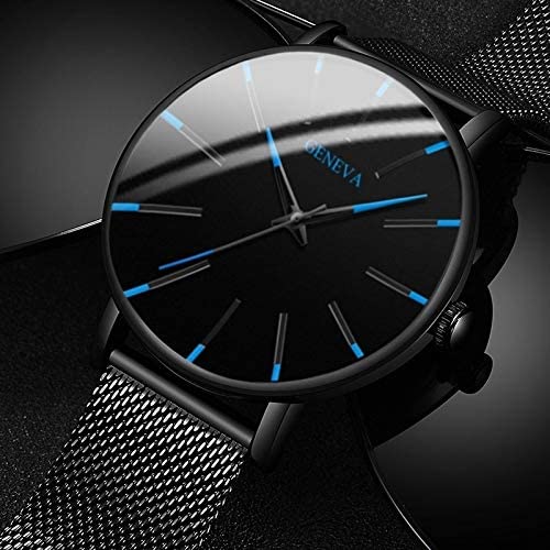 Ultrafine Minimalist Men's Watch with Stainless Steel Band