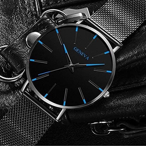 Ultrafine Minimalist Men's Watch with Stainless Steel Band