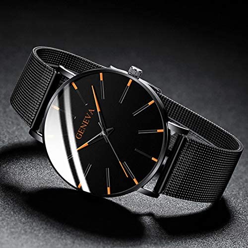 Ultrafine Minimalist Men's Watch with Stainless Steel Band