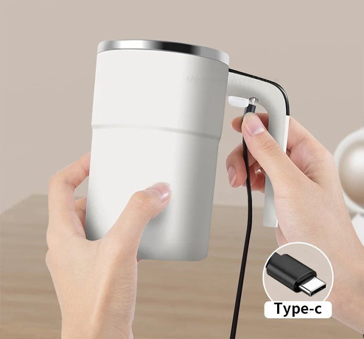 Automatic Self-Stirring Coffee Mug with Rechargeable Battery