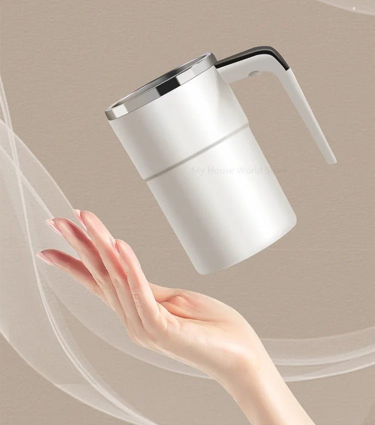 Automatic Self-Stirring Coffee Mug with Rechargeable Battery