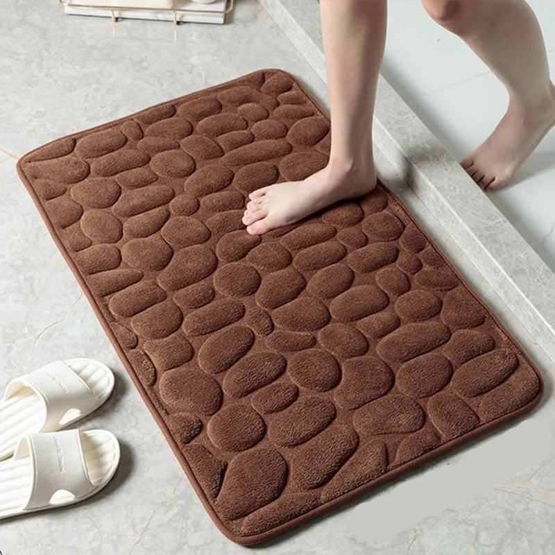 Non-Slip Coral Velvet Comfort Mat