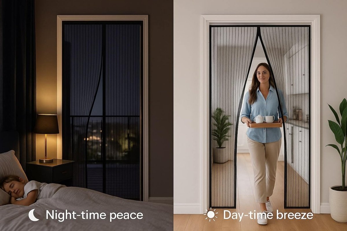 Magnetic Mesh Door Screen for Mosquito Protection