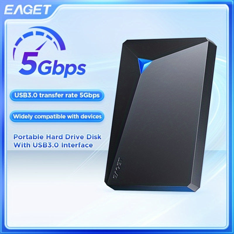 Slim Portable External Hard Drive with NTFS for PC