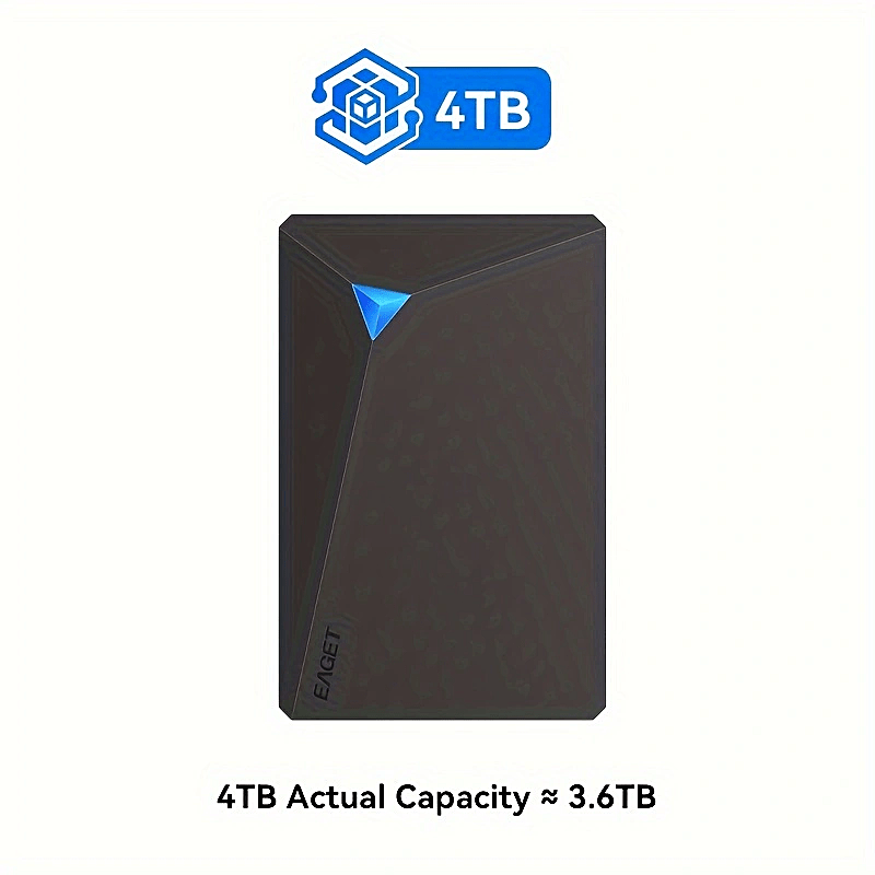 Slim Portable External Hard Drive with NTFS for PC