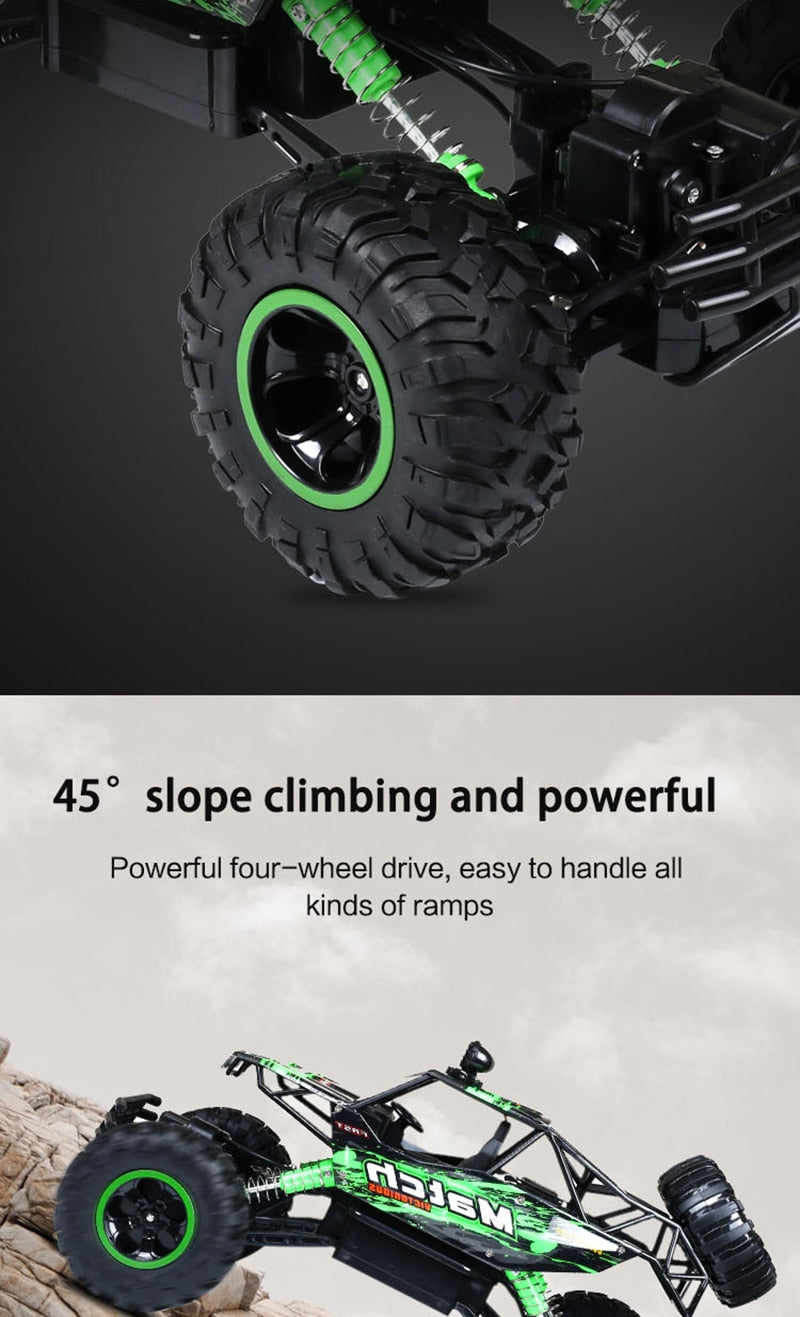 4x4 Remote Control Monster Truck with Shock Absorbing Suspension