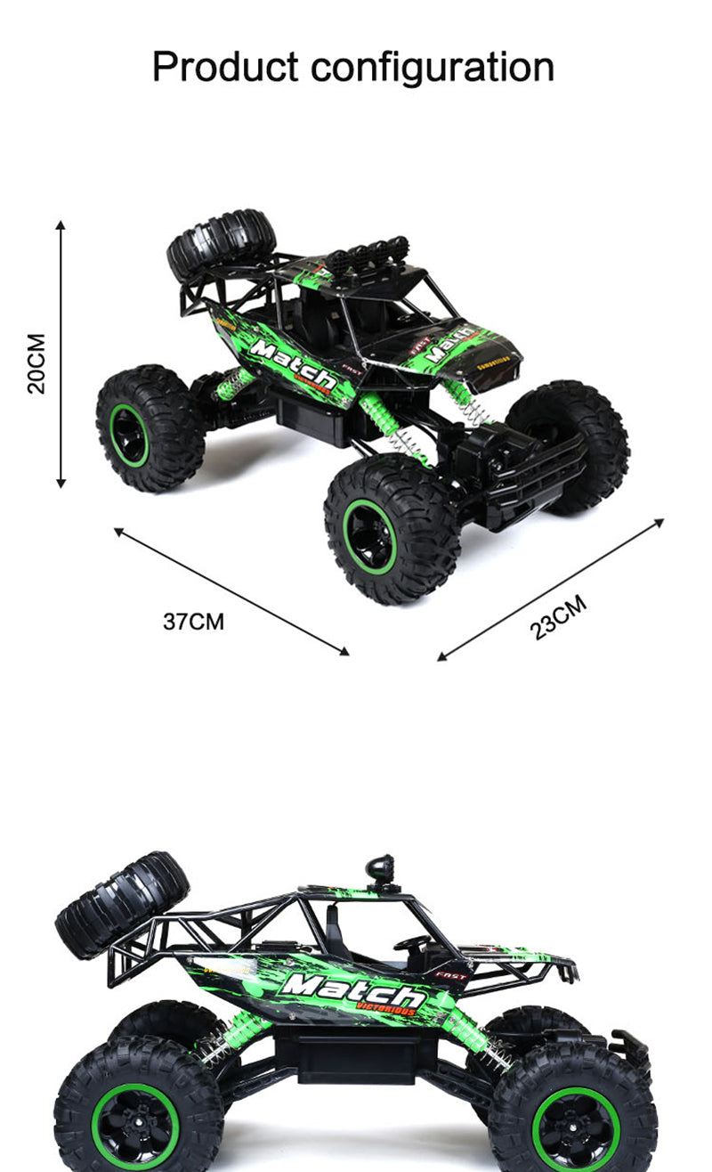 4x4 Remote Control Monster Truck with Shock Absorbing Suspension