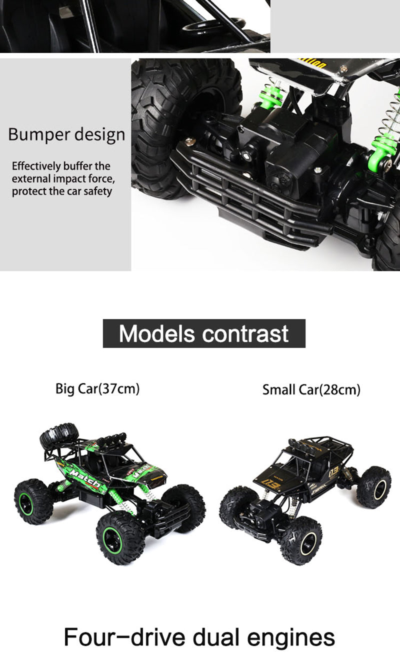 4x4 Remote Control Monster Truck with Shock Absorbing Suspension