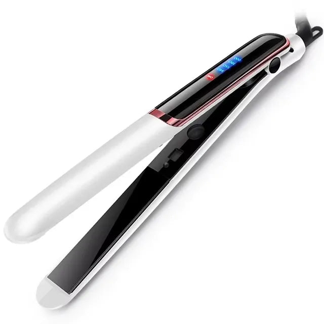 Ionic Flat Iron with LCD Temperature Control for Smooth Frizz-Free Hair