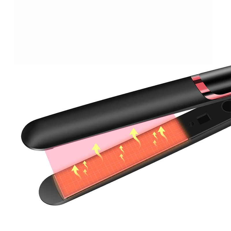 Ionic Flat Iron with LCD Temperature Control for Smooth Frizz-Free Hair