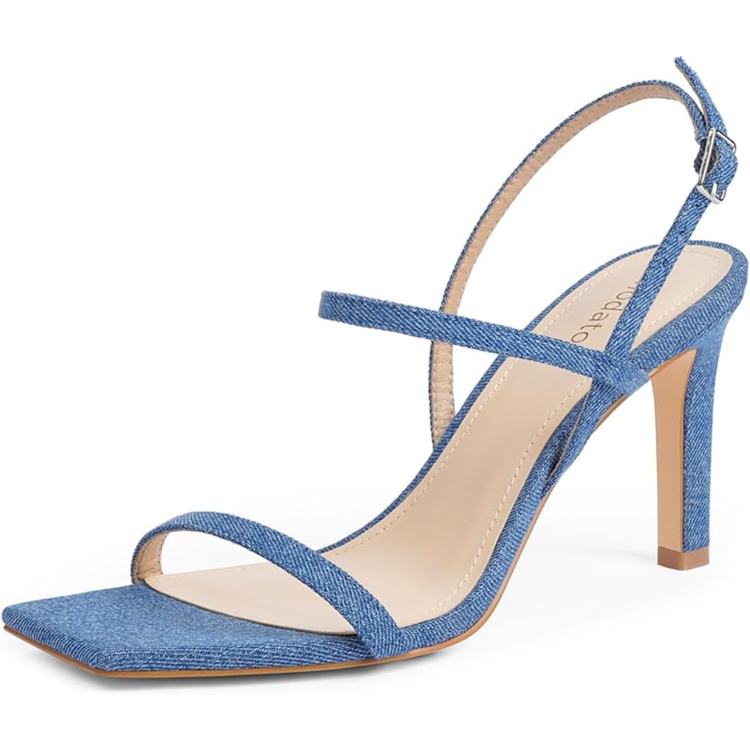 Strappy Open-Toe High Heel Sandals