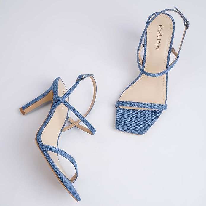 Strappy Open-Toe High Heel Sandals