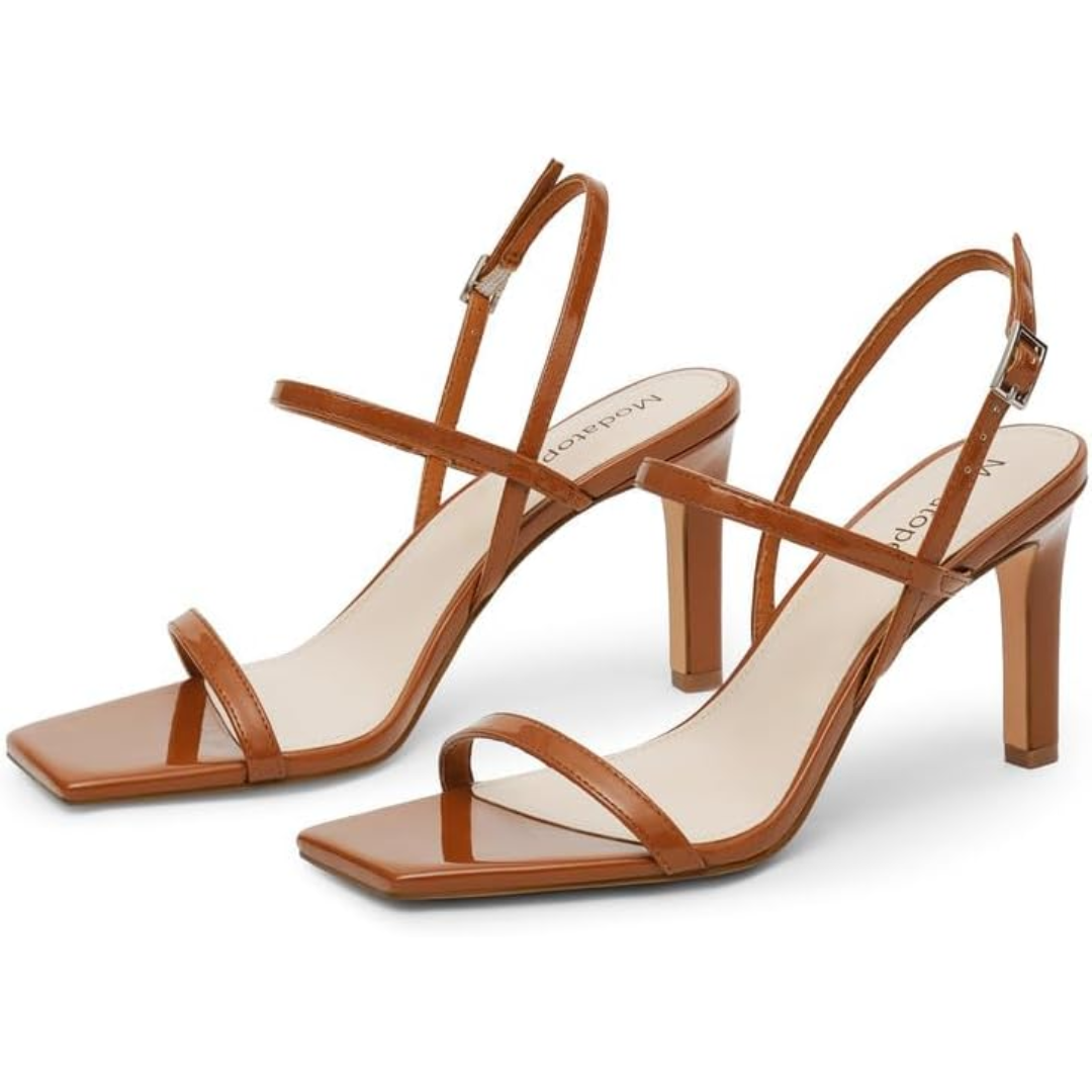 Strappy Open-Toe High Heel Sandals
