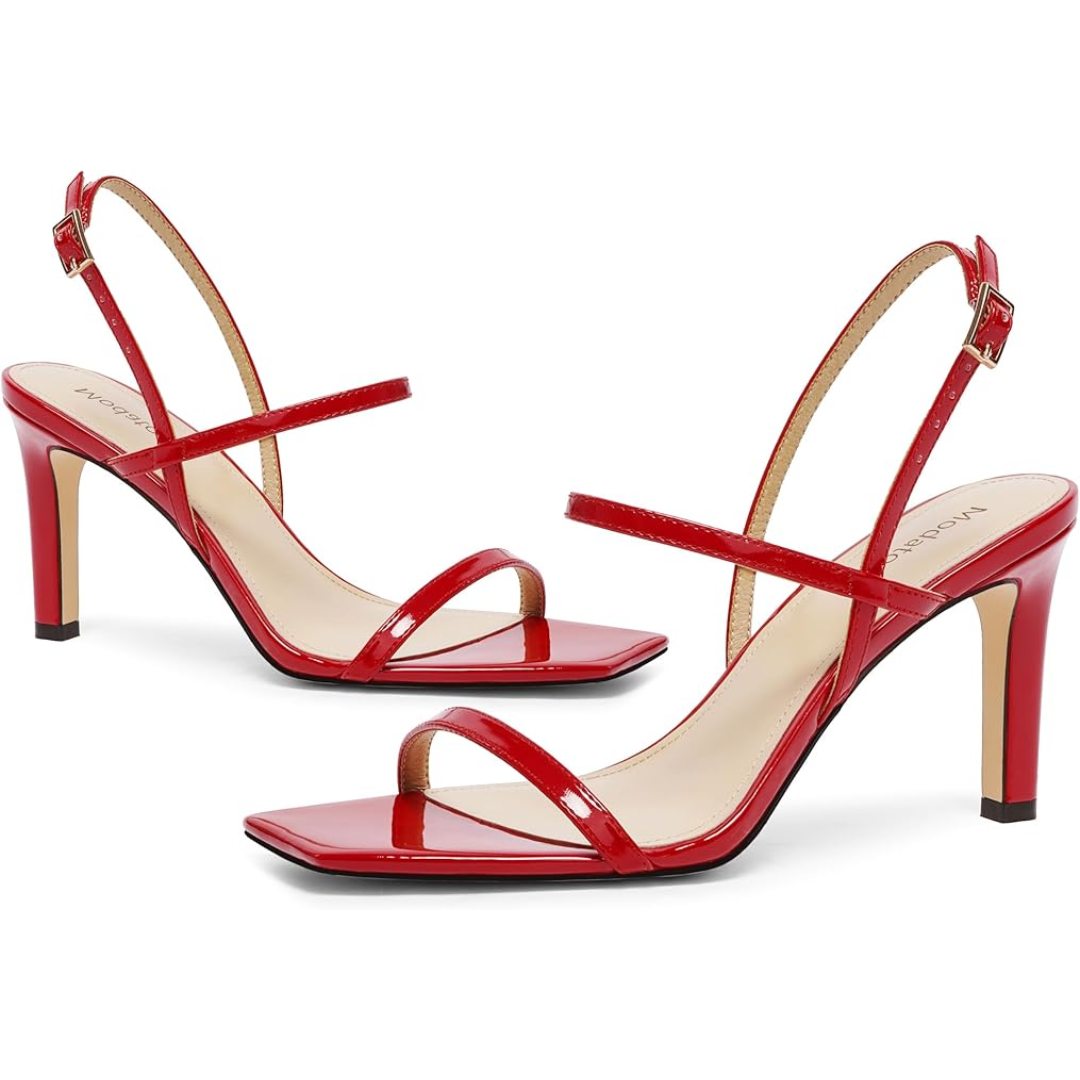 Strappy Open-Toe High Heel Sandals