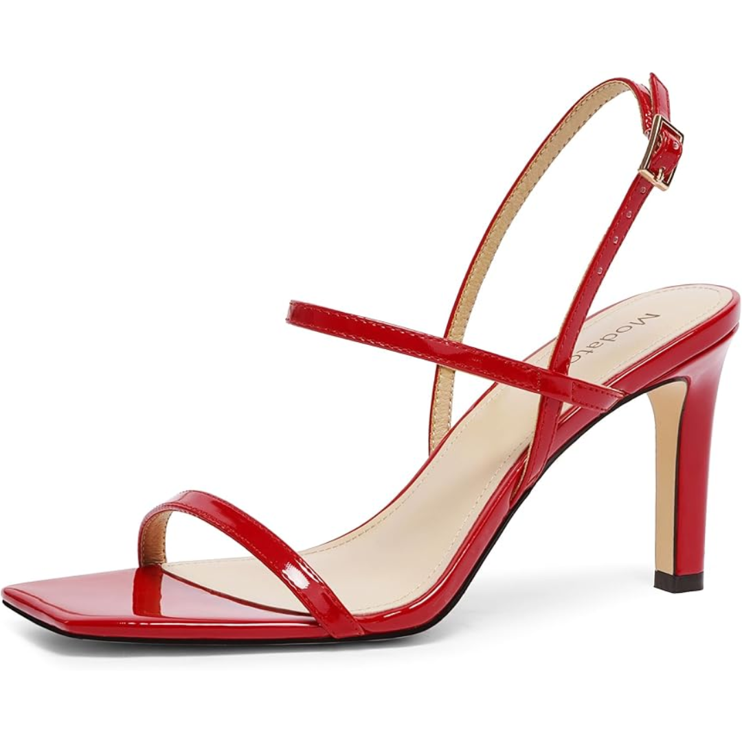 Strappy Open-Toe High Heel Sandals