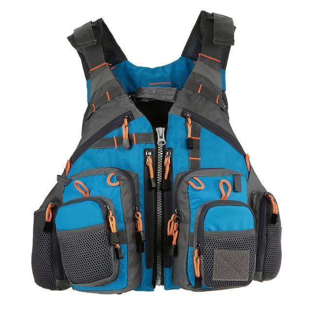 Adjustable Fishing Vest with 11 Pockets and Reflective Safety Features