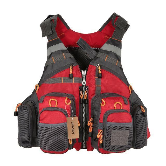 Adjustable Fishing Vest with 11 Pockets and Reflective Safety Features