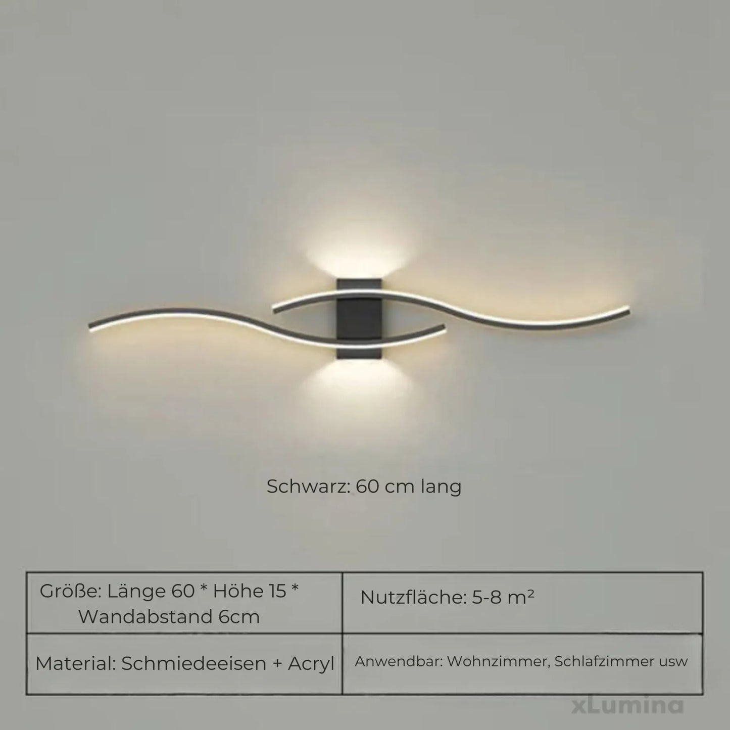Dimmable Modern LED Wall Light Fixture