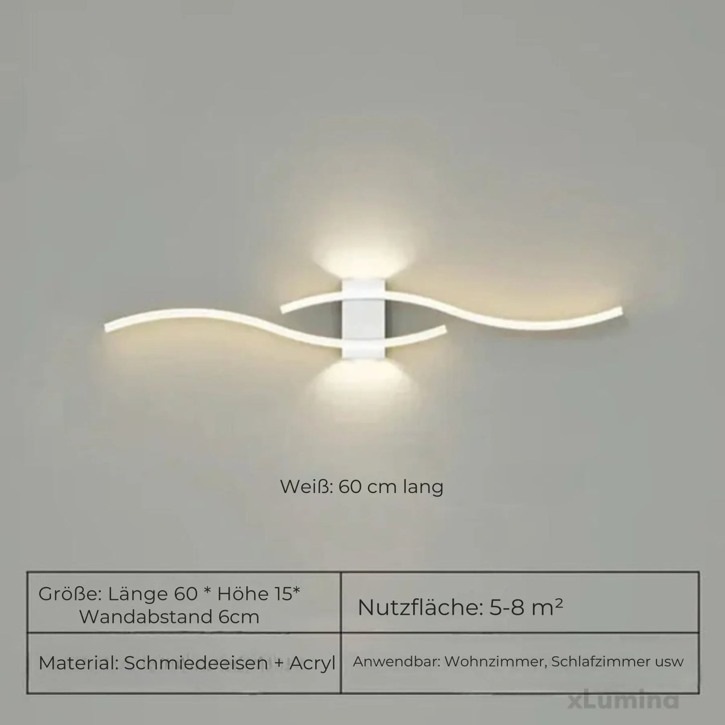 Dimmable LED Wall Light in Minimalist Design