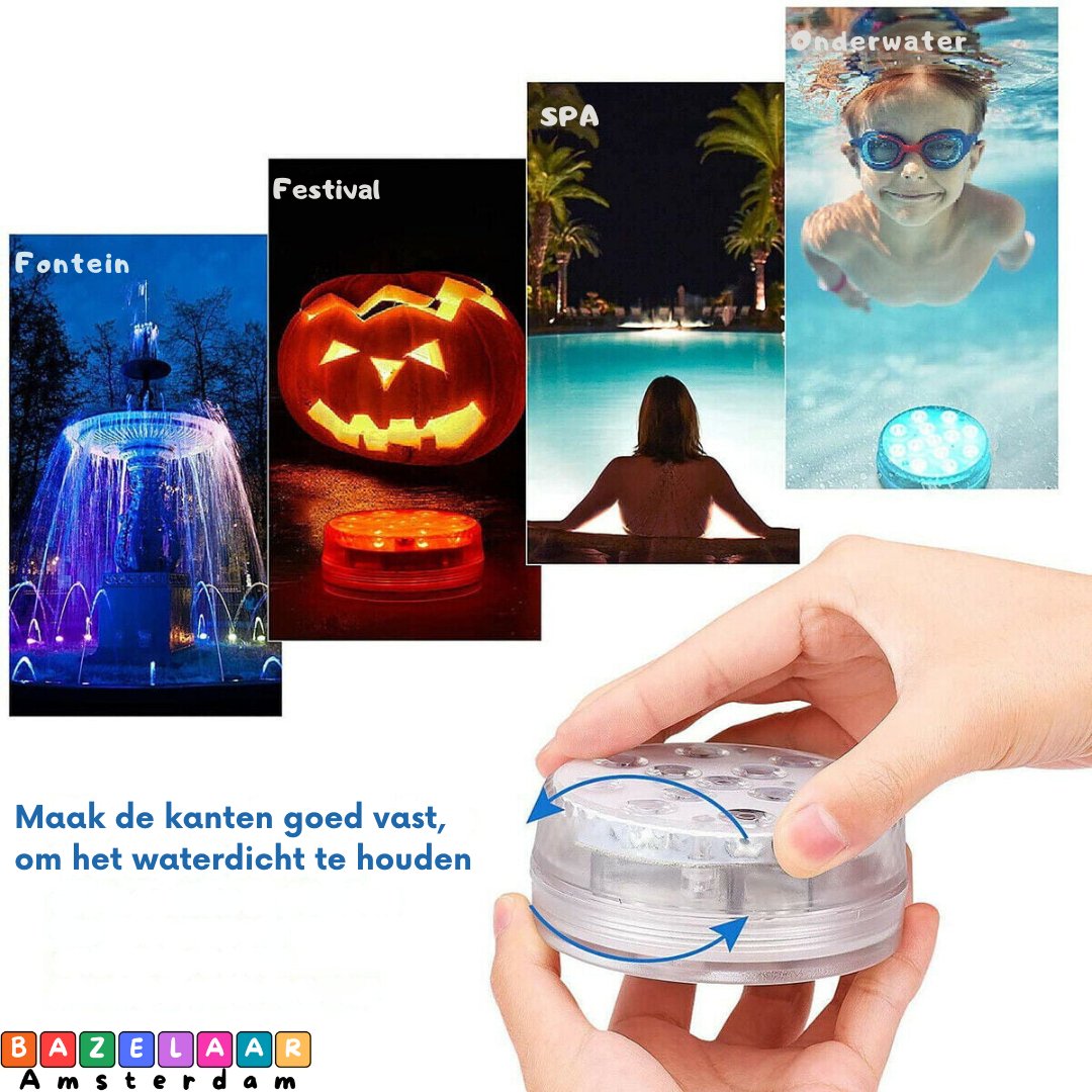 Waterproof Remote Control LED Light for Aquariums and Vases