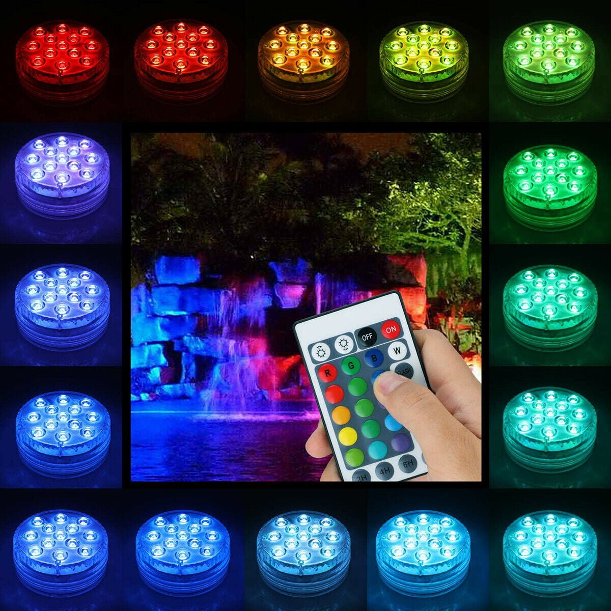 Waterproof Remote Control LED Light for Aquariums and Vases