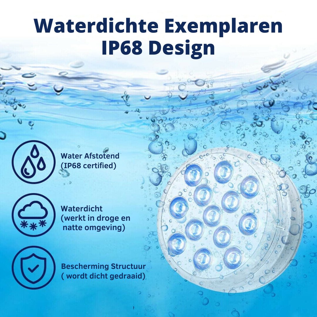 Waterproof Remote Control LED Light for Aquariums and Vases