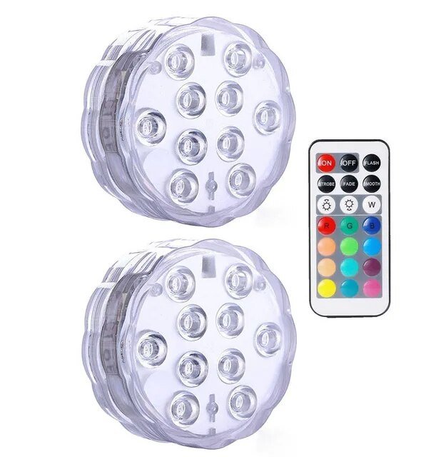 Waterproof Remote Control LED Light for Aquariums and Vases