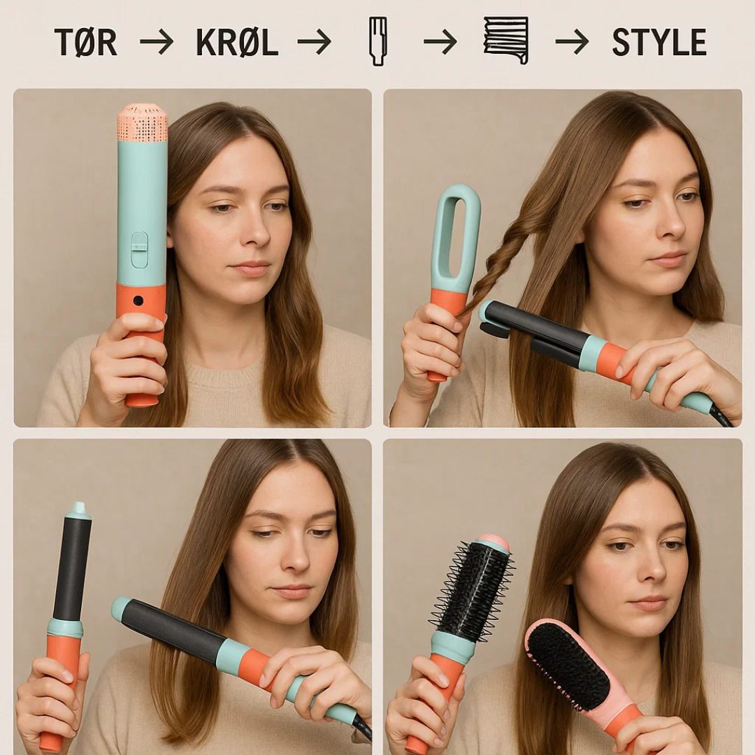 5-in-1 Hair Dryer and Curling Iron Multi-Styler