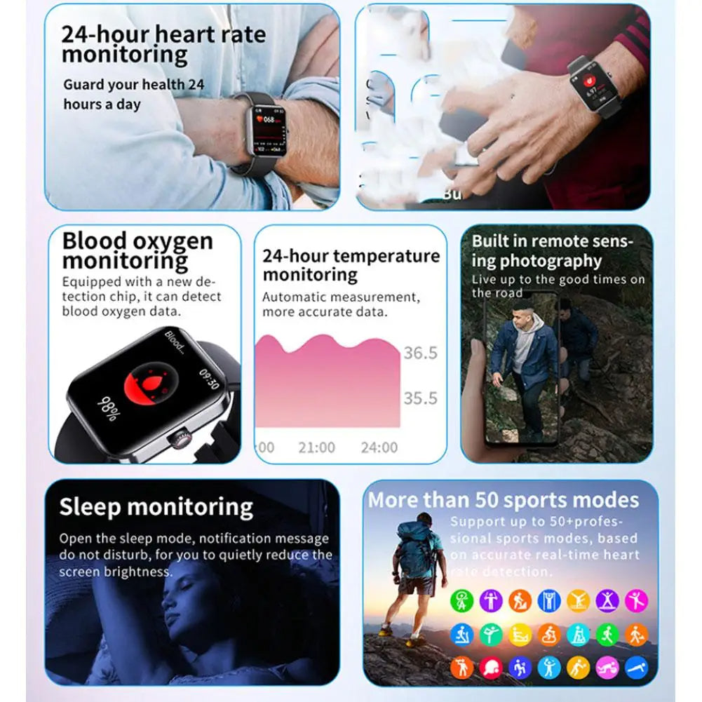 Smartwatch with HD Display and Customizable Features