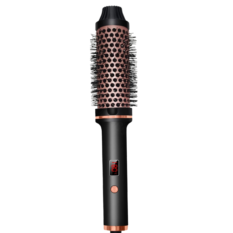 Ceramic Curling Brush for Volume and Shine