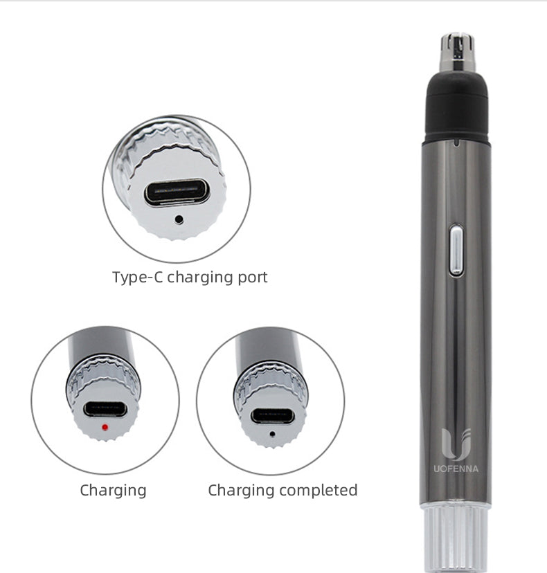 LED Hair Trimmer with Smart Precision Control and Dual Blades