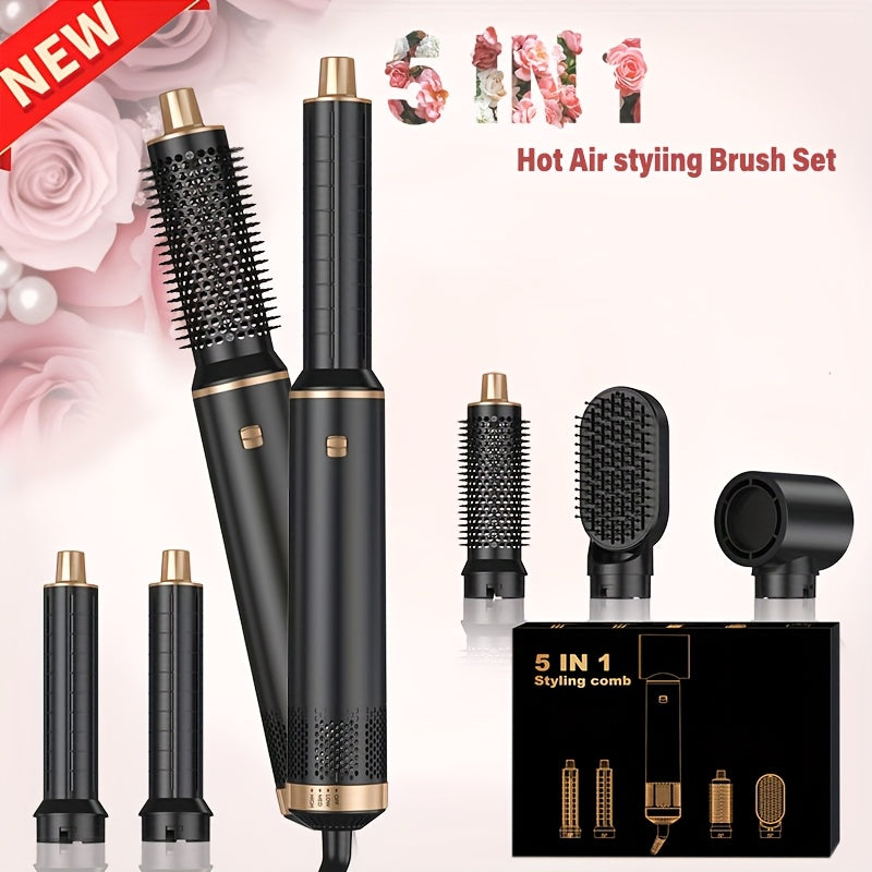5-in-1 Hair Dryer Brush with Even Heat for Smooth Styling