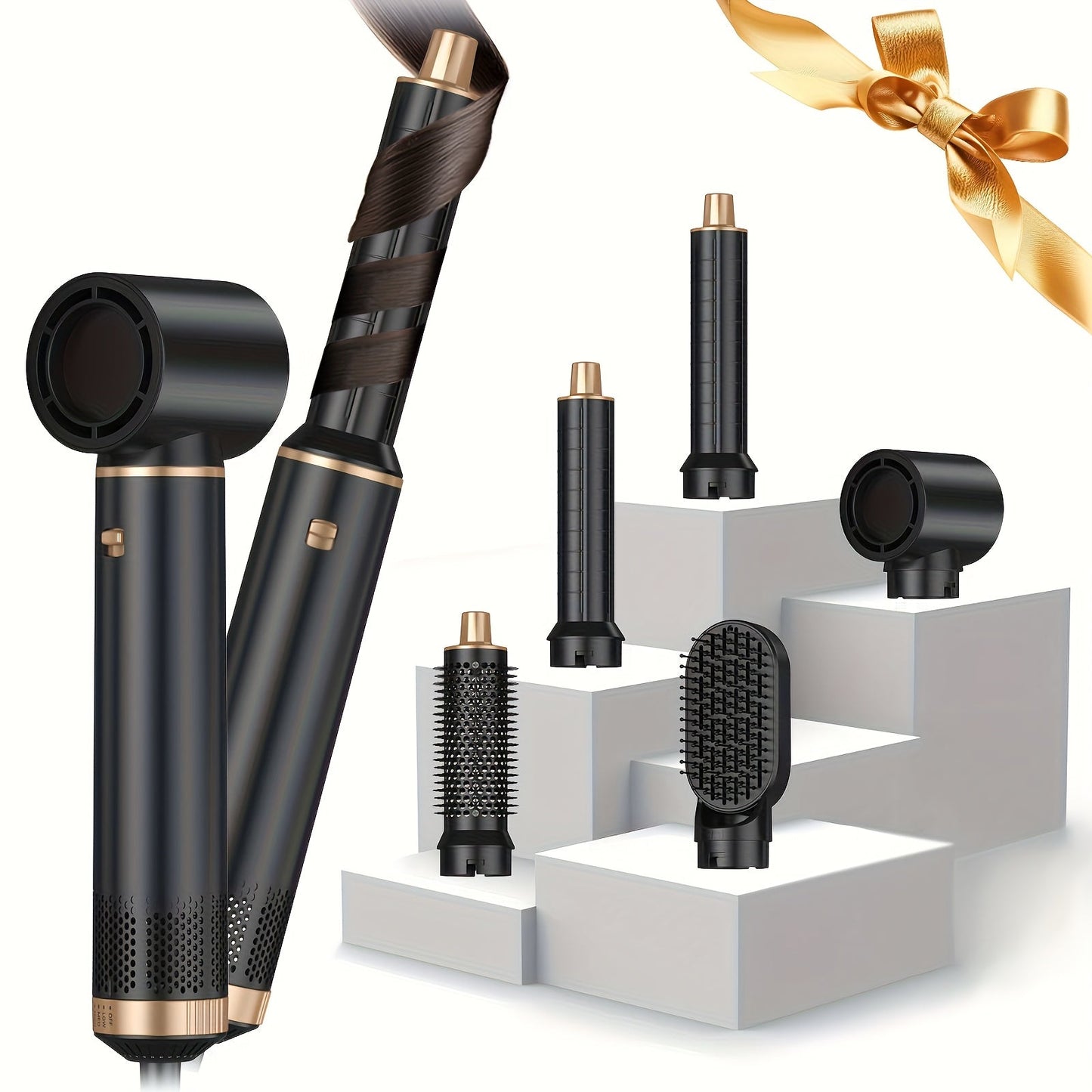 5-in-1 Hair Dryer Brush with Even Heat for Smooth Styling