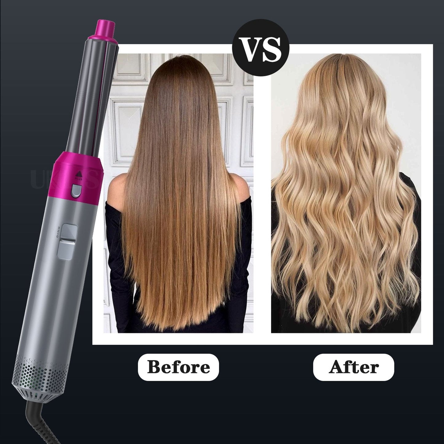 5-in-1 Hair Multistyler with Adjustable Heat Settings