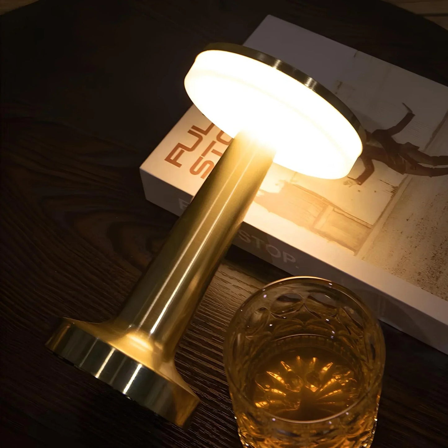 Cordless Rechargeable LED Table Lamp with Adjustable Brightness
