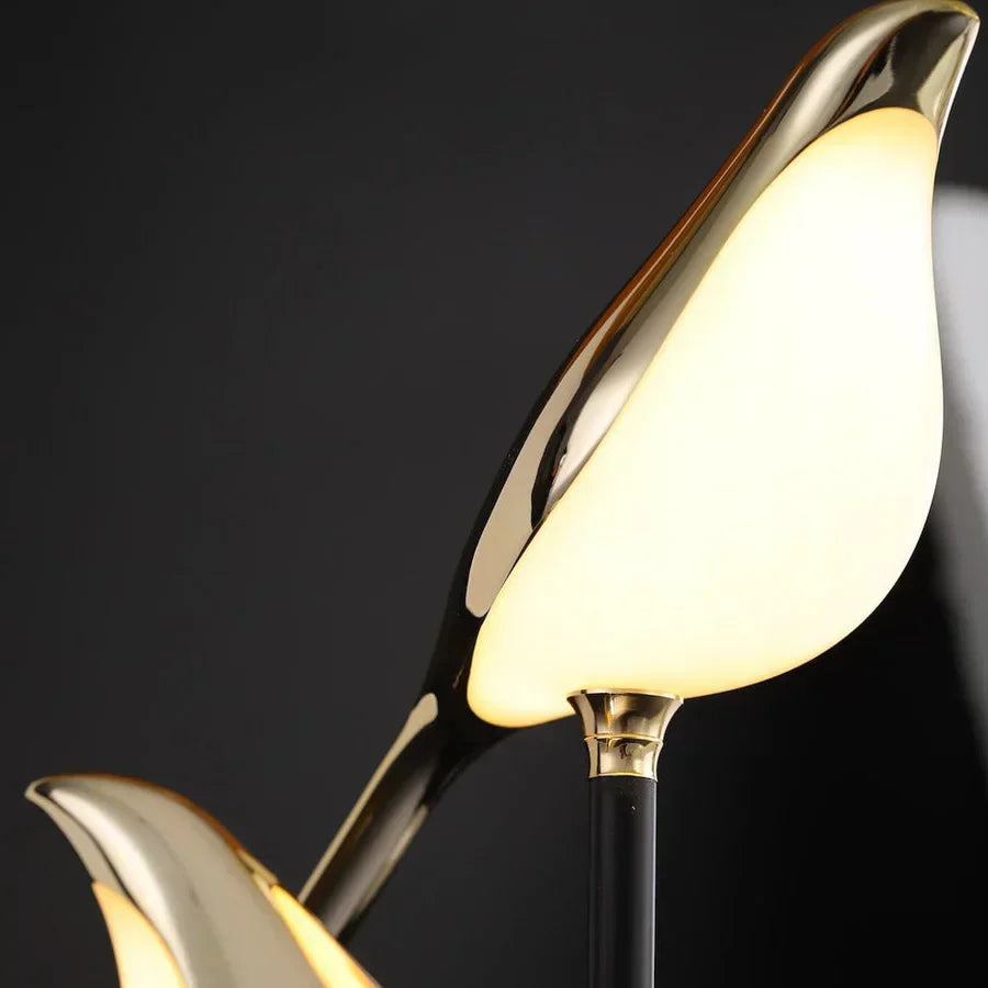 Gold Bird Design LED Table Lamp