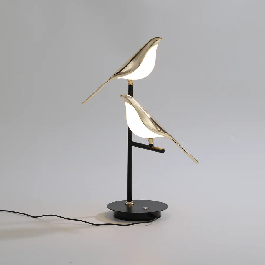 Gold Bird Design LED Table Lamp
