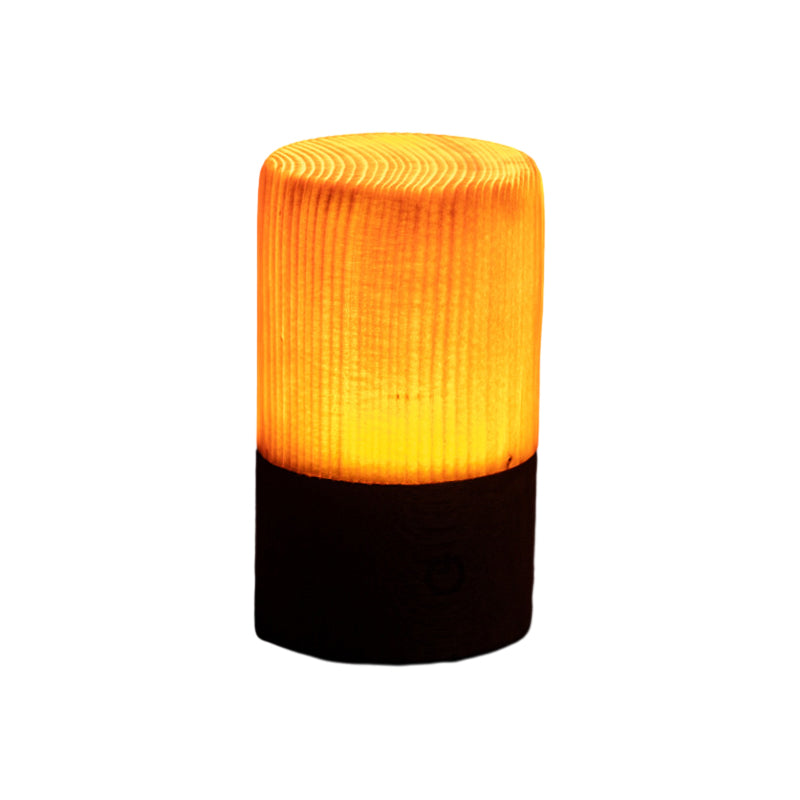 Rechargeable Touch Control LED Table Lamp - Wood Grain Design