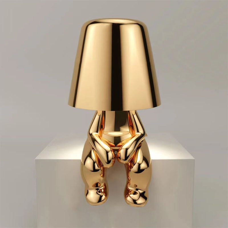 Modern Rechargeable Table Lamp with Warm Light