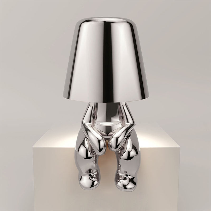 Modern Rechargeable Table Lamp with Warm Light