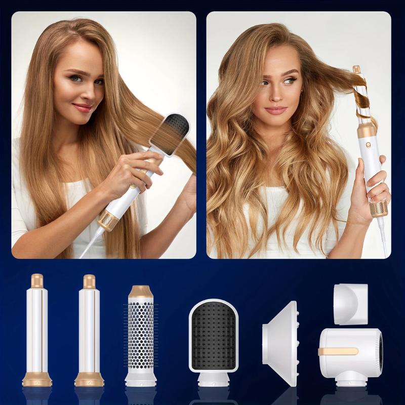 Automatic Curling Hair Dryer with 7-in-1 Functionality
