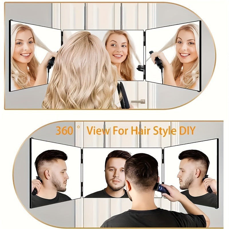 Foldable Adjustable Height Hairdresser Mirror