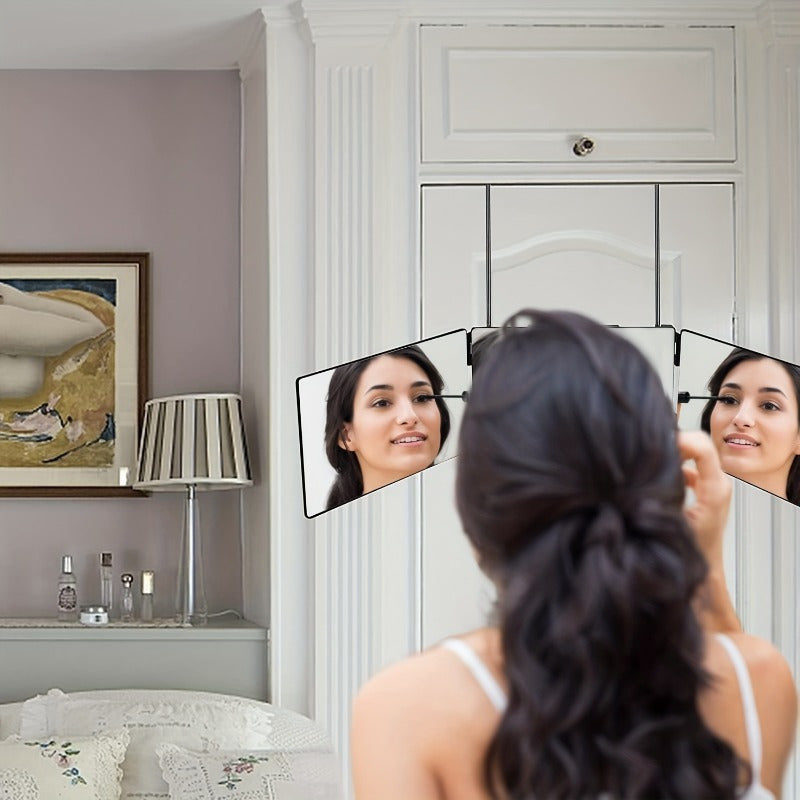 Foldable Adjustable Height Hairdresser Mirror