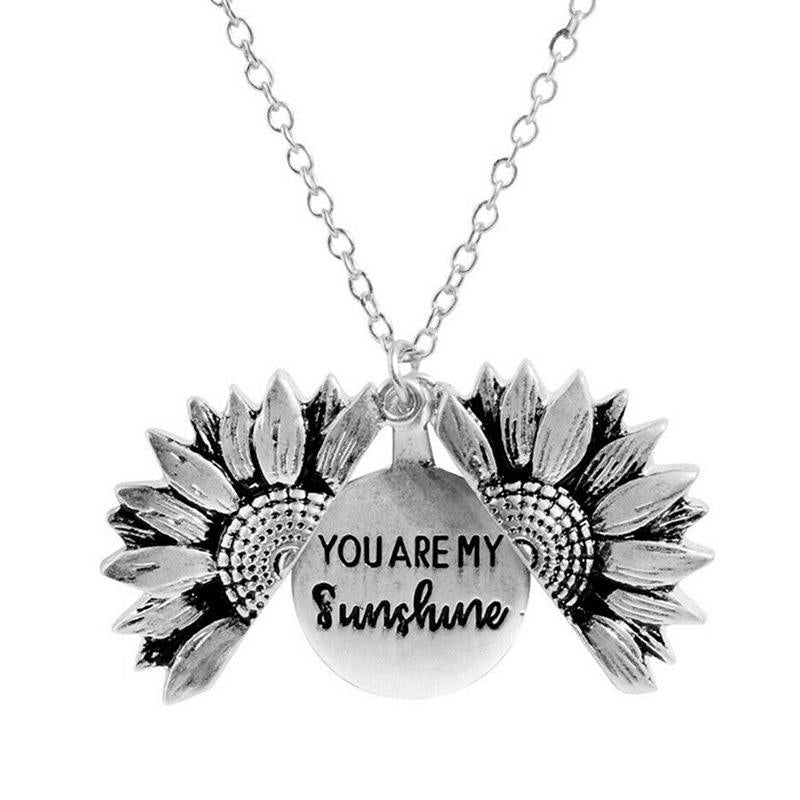Emotional SunCharm Necklace in Stainless Steel and Brass