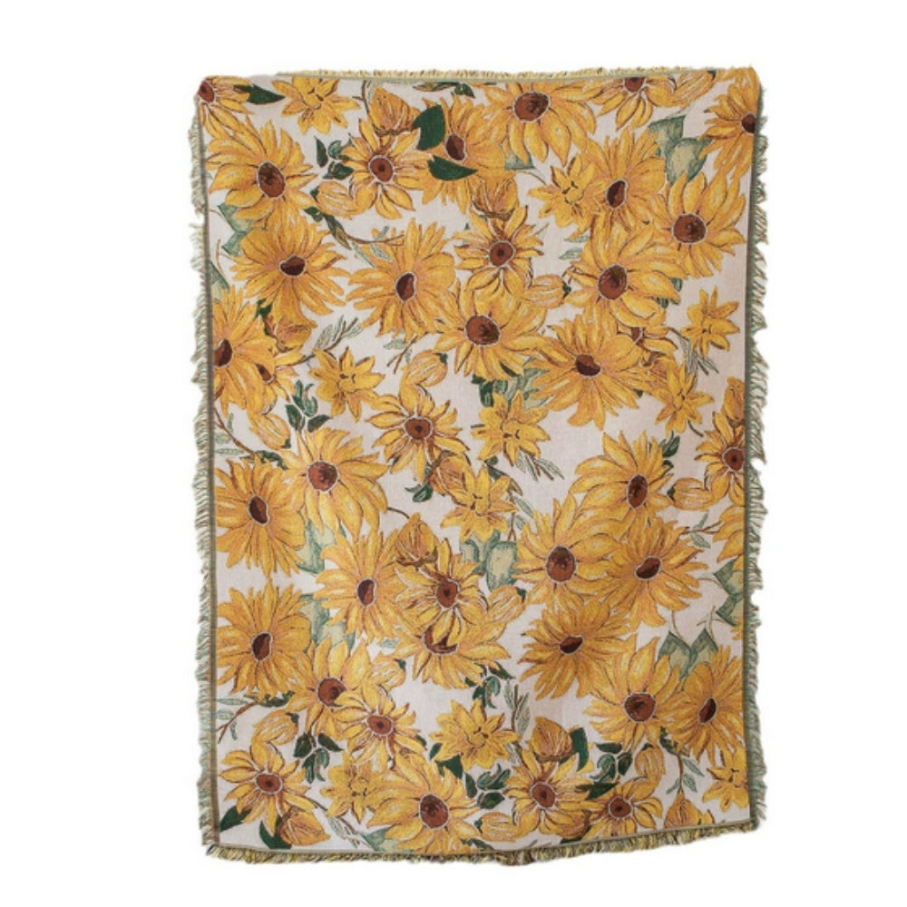 Floral Microfiber Outdoor Picnic Blanket